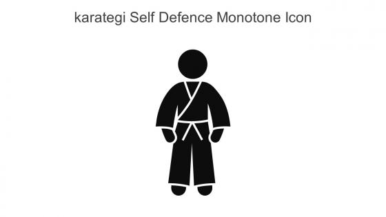 Karategi Self Defence Monotone Icon In Powerpoint Pptx Png And Editable Eps Format