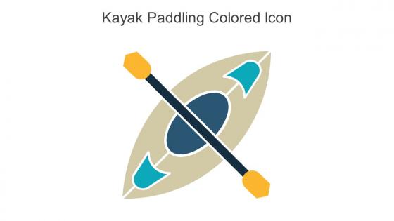 Kayak Paddling Colored Icon In Powerpoint Pptx Png And Editable Eps Format