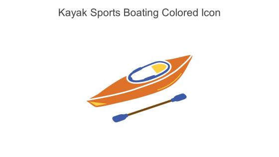 Kayak Sports Boating Colored Icon In Powerpoint Pptx Png And Editable Eps Format