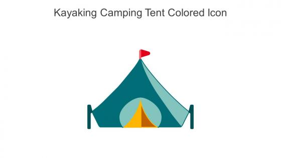 Kayaking Camping Tent Colored Icon In Powerpoint Pptx Png And Editable Eps Format