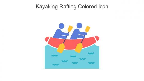Kayaking Rafting Colored Icon In Powerpoint Pptx Png And Editable Eps Format