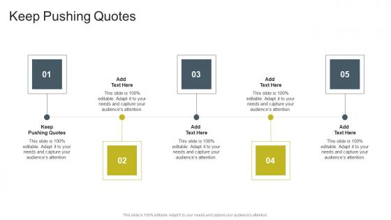 Keep Pushing Quotes In Powerpoint And Google Slides Cpb