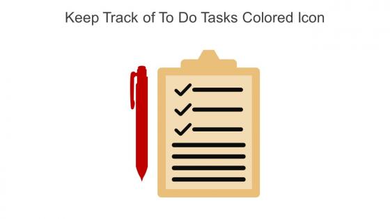 Keep Track Of To Do Tasks Colored Icon In Powerpoint Pptx Png And Editable Eps Format