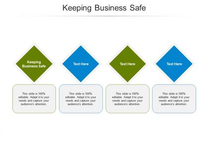 Keeping business safe ppt powerpoint presentation icon vector cpb