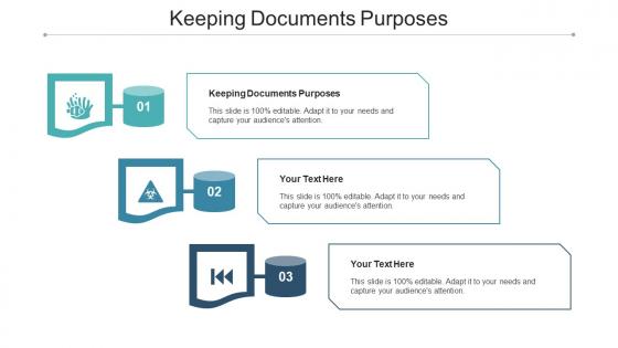 Keeping Documents Purposes Ppt Powerpoint Presentation Inspiration Design Ideas Cpb