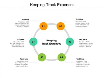 Keeping track expenses ppt powerpoint presentation show information cpb