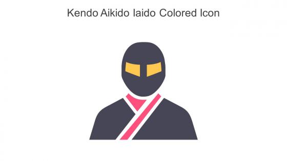 Kendo Aikido Iaido Colored Icon In Powerpoint Pptx Png And Editable Eps Format