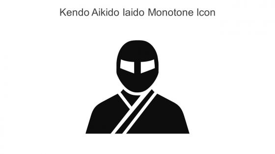 Kendo Aikido Iaido Monotone Icon In Powerpoint Pptx Png And Editable Eps Format