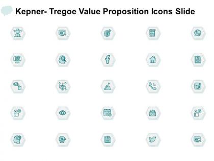 Kepner tregoe value proposition icons slide finance technology ppt powerpoint presentation