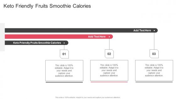 Keto Friendly Fruits Smoothie Calories In Powerpoint And Google Slides Cpb