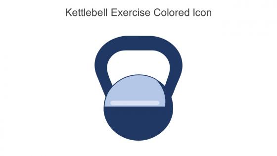 Kettlebell Exercise Colored Icon in powerpoint pptx png and editable eps format