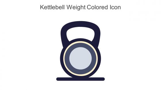 Kettlebell Weight Colored Icon in powerpoint pptx png and editable eps format