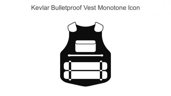 Kevlar Bulletproof Vest Monotone Icon In Powerpoint Pptx Png And Editable Eps Format