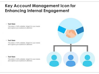 Key account management icon for enhancing internal engagement