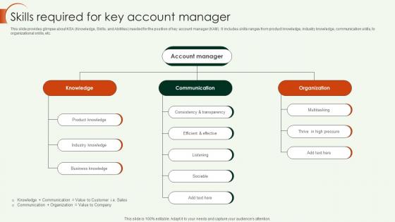 Key Account Strategy Skills Required For Key Account Manager Strategy SS V