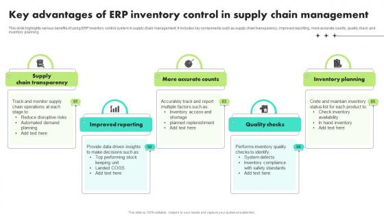Key Advantages Of ERP Inventory Control In Supply Chain Management