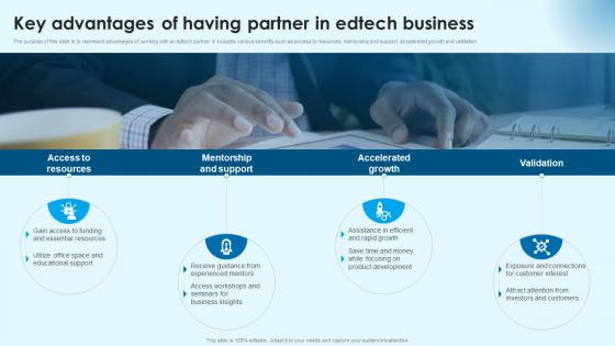 Key Advantages Of Having Partner Building Successful Edtech Business In Modern Era TC SS