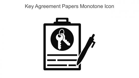 Key Agreement Papers Monotone Icon In Powerpoint Pptx Png And Editable Eps Format