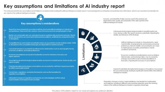 Key Assumptions And Limitations Of Ai Industry Report Global Artificial Intelligence IR SS