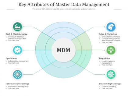 Key attributes of master data management
