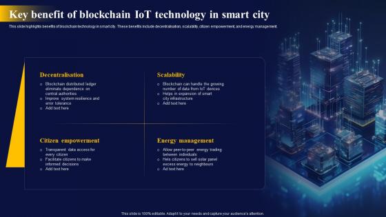 Key Benefit Of Blockchain IoT The Ultimate Guide To Blockchain Integration IoT SS