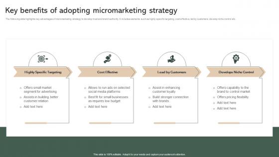 Key Benefits Of Adopting Micromarketing Strategy Effective Micromarketing Guide