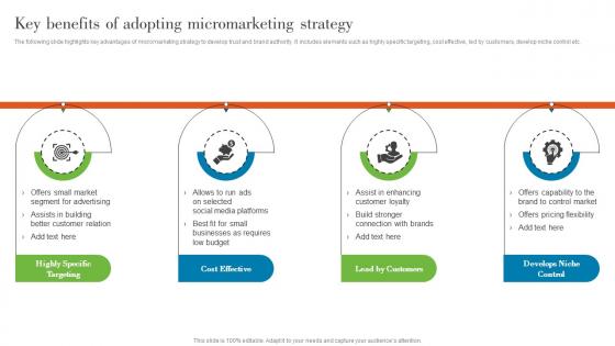 Key Benefits Of Adopting Micromarketing Strategy Understanding Various Levels MKT SS V
