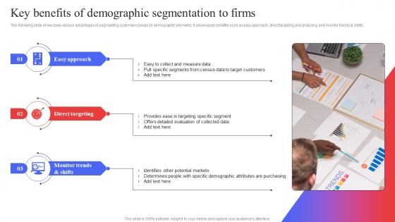 Key Benefits Of Demographic Segmentation To Firms Target Audience Analysis Guide To Develop MKT SS V