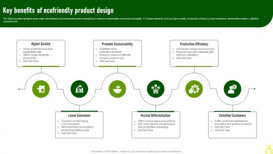 Key Benefits Of Ecofriendly Product Design Green Advertising Campaign Launch Process MKT SS V
