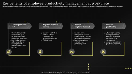 Key Benefits Of Employee Productivity Management Performance Management Techniques