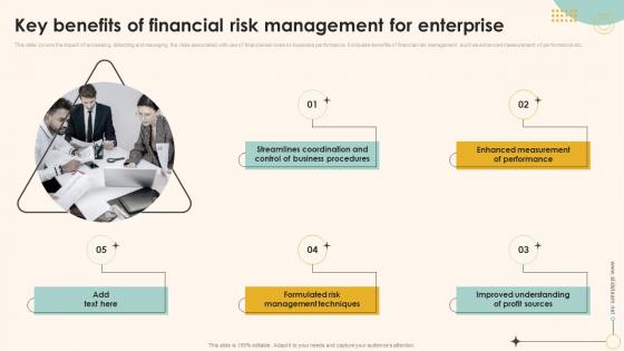 Key Benefits Of Financial Risk Management For Enterprise Ppt Infographic Template Example