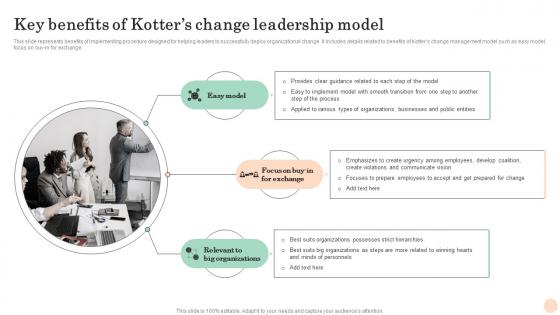 Key Benefits Of Kotters Mastering Transformation Change Management Vs Change Leadership CM SS