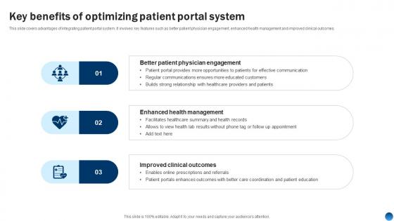 Key Benefits Of Optimizing Patient Portal System Health Information Management System