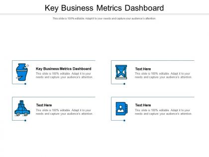 Key business metrics dashboard ppt powerpoint presentation layouts design cpb