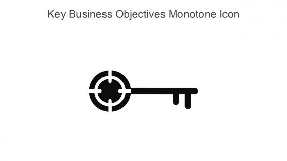 Key Business Objectives Monotone Icon In Powerpoint Pptx Png And Editable Eps Format