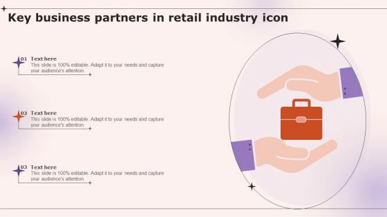 Key Business Partners In Retail Industry Icon