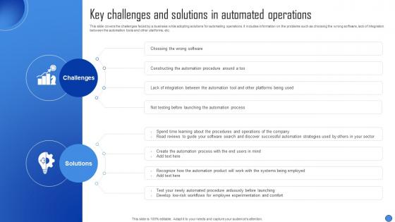 Key Challenges And Solutions In Automated Operations