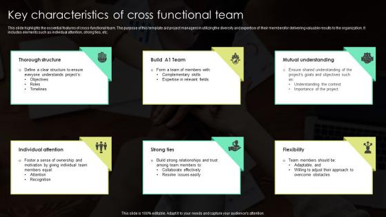 Key Characteristics Of Cross Functional Team