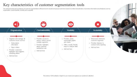Key Characteristics Of Customer Segmentation Tools Developing Marketing And Promotional MKT SS V