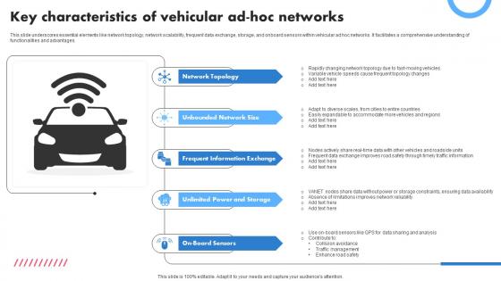 Key Characteristics Of Vehicular Ad Hoc Networks