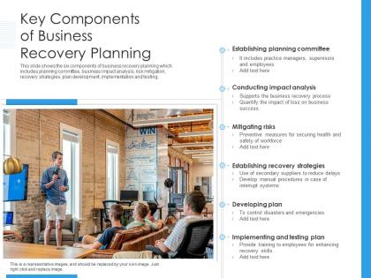 Key components of business recovery planning