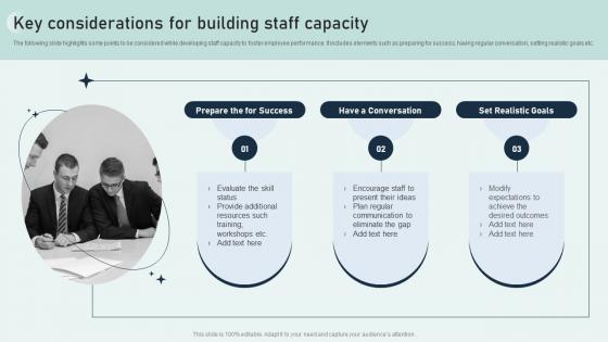 Key Considerations For Building Staff Capacity