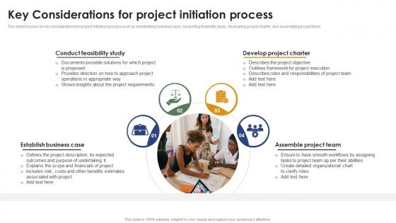 Key Considerations For Project Initiation Process Mastering Project Management PM SS