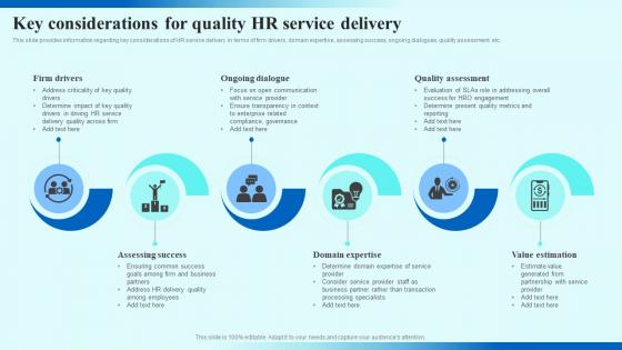 Key Considerations For Quality HR Service Delivery HR Service Delivery Management