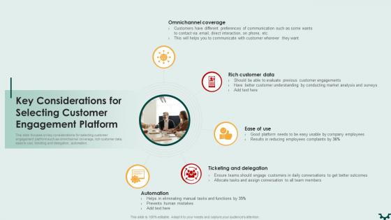 Key Considerations For Selecting Customer Building An Effective Customer Engagement