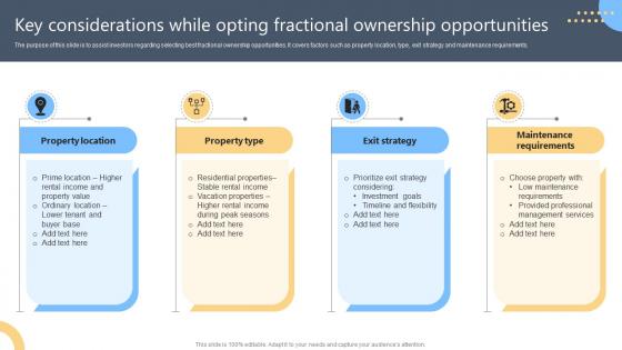 Key Considerations While Opting Fractional Ownership Opportunities