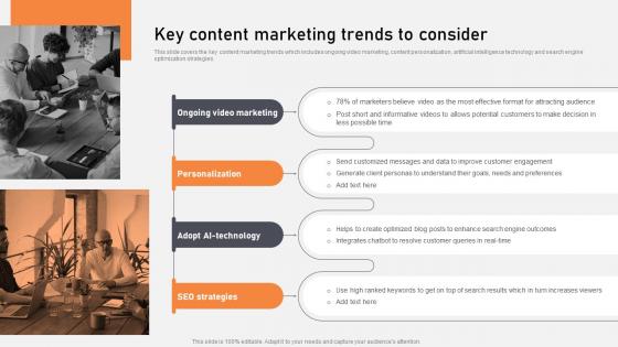 Key Content Marketing Trends To Consider Optimization Of Content Marketing To Foster Leads