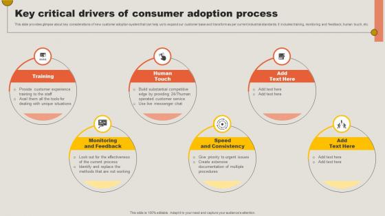 Key Critical Drivers Of Consumer Adoption Process Key Adoption Measures For Customer