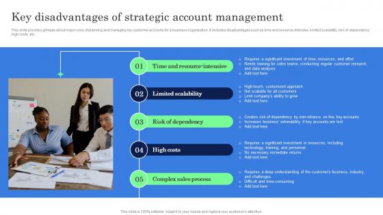 Key Disadvantages Of Strategic Account Management Complete Guide Of Key Account Strategy SS V