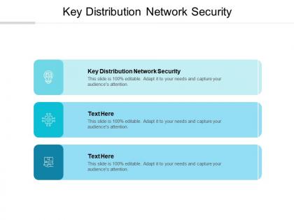 Key distribution network security ppt powerpoint presentation file show cpb